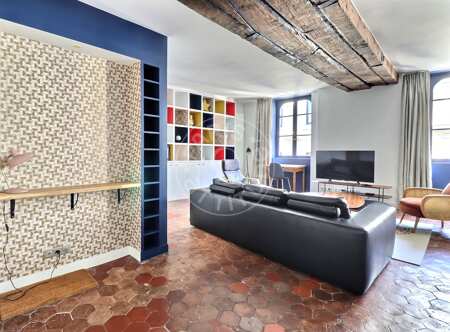 Eingangsbereich Möblierte wohnung - 70m²  - 1 Zimmer - Châtelet - Paris