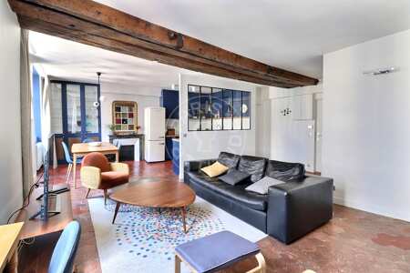 Wohnzimmer Möblierte wohnung - 70m²  - 1 Zimmer - Châtelet - Paris