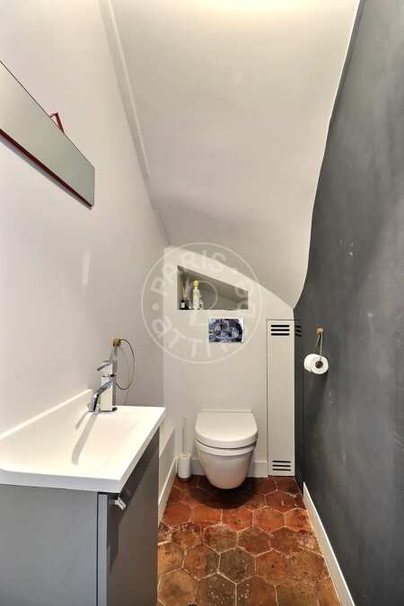 WC Möblierte wohnung - 70m²  - 1 Zimmer - Châtelet - Paris