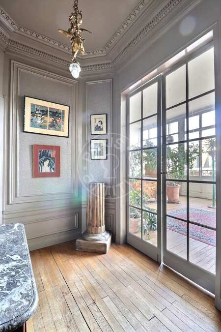 Entrée Appartement meublé - 109m²  - 2 chambres - Mirabeau - Paris