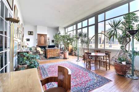 Salle à manger Appartement meublé - 109m²  - 2 chambres - Mirabeau - Paris