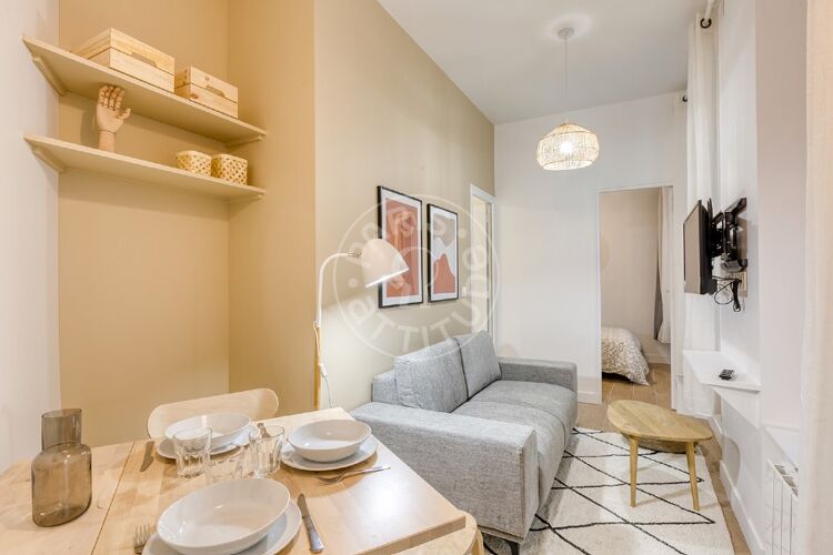 Salotto - 2 locali arredato - Parigi 75014 - 15256
