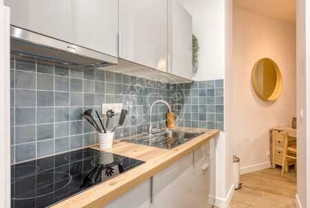 Cocina Piso amueblado - 31m²  - 2 dormitorios - Montsouris - París