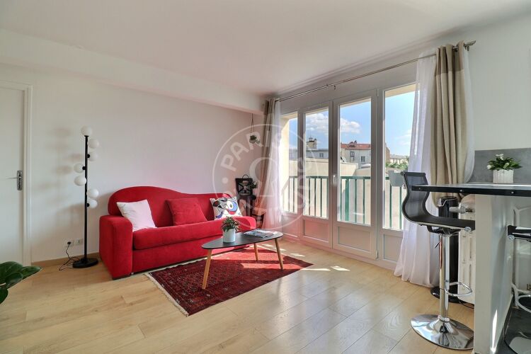 Living room - Furnished 1 bedroom - Paris 75013 - 15257