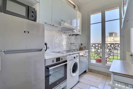 Cuisine Appartement meublé - 47m²  - 2 chambres - Guy Môquet - Paris