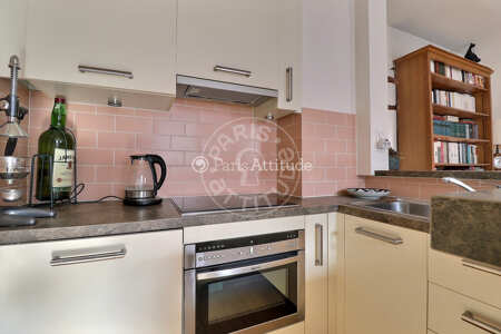 Cuisine Appartement meublé - 44m²  - 1 chambre - Place des Vosges - Paris
