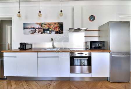 Cuisine Appartement meublé - 47m²  - 1 chambre - Oberkampf - Paris