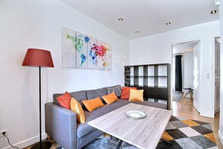 Sala Apartamento mobilado - 45m²  - 2 quartos - Porte de Saint-Cloud - Paris