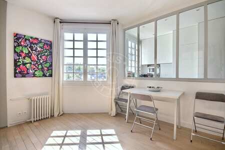 Sala Apartamento mobilado - 42m²  - 1 quarto - Tour Eiffel - Paris