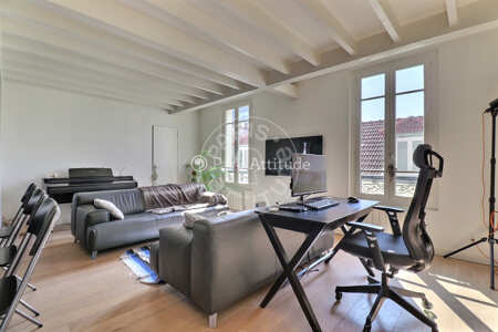 Sala Apartamento mobilado - 87m² - 1 quarto - Puteaux