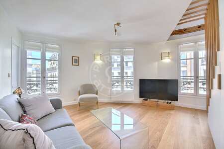 Wohnzimmer Möblierte maisonette - 100m²  - 3 Zimmer - Neuilly-sur-Seine