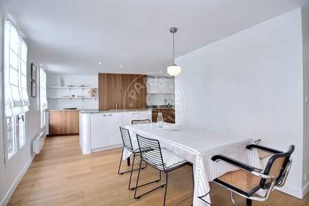 Esszimmer Möblierte maisonette - 100m²  - 3 Zimmer - Neuilly-sur-Seine