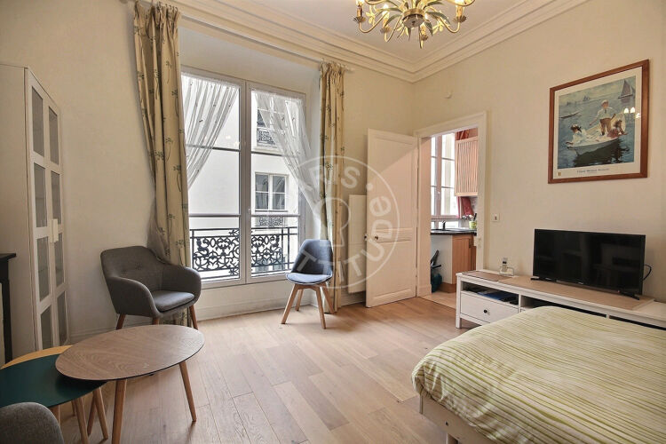 Living room - Furnished studio - Paris 75002 - 1528