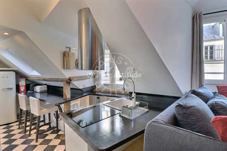 Cozinha Studio mobilado - 39m²  - Pyramides / Palais Royal - Paris