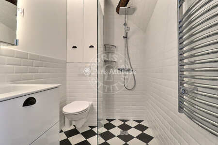 Casa de banho Studio mobilado - 39m²  - Pyramides / Palais Royal - Paris