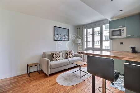 Wohnzimmer Möblierte wohnung - 31m²  - 1 Zimmer - Auteuil - Paris