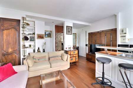 Salon Studio meublé - 25m²  - Porte Dauphine - Paris