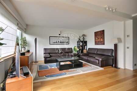 Living room Furnished apartment - 97m²  - 3 bedrooms - Tour Eiffel - Paris