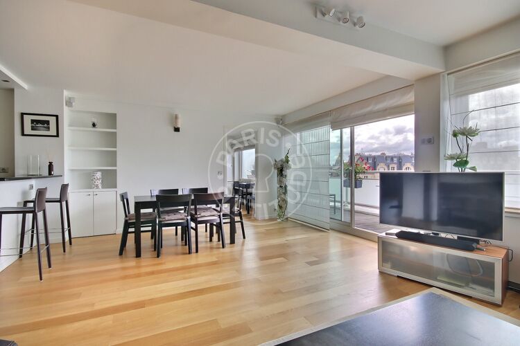 Living room - Furnished 3 bedrooms - Paris 75007 - 15289