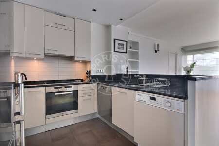 Kitchen Furnished apartment - 97m²  - 3 bedrooms - Tour Eiffel - Paris