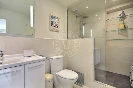 Bathroom Furnished apartment - 97m²  - 3 bedrooms - Tour Eiffel - Paris