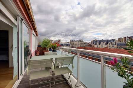 Balcony Furnished apartment - 97m²  - 3 bedrooms - Tour Eiffel - Paris