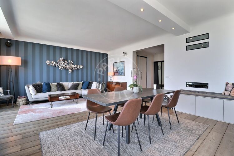 Living room - Furnished 3 bedrooms - Paris 75018 - 15293