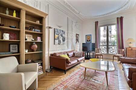 Wohnzimmer Möblierte wohnung - 137m²  - 3 Zimmer - Arc de Triomphe - Paris