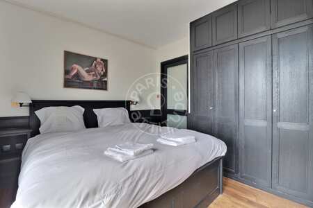 Bedroom Furnished apartment - 35m²  - 1 bedroom - Motte-Piquet Grenelle - Paris