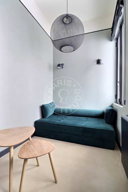 Salon Duplex meublé - 23m²  - 1 chambre - Saint Placide - Paris