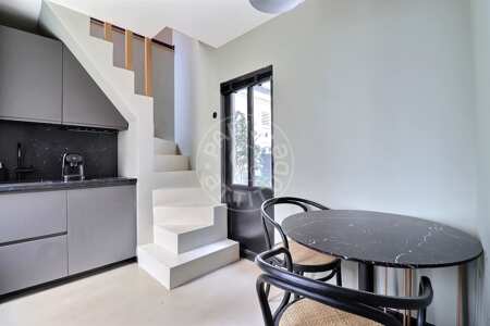 Cuisine Duplex meublé - 23m²  - 1 chambre - Saint Placide - Paris