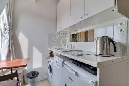 Küche Möblierte studio - 19m²  - Saint Placide - Paris