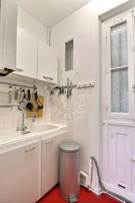 Cozinha Apartamento mobilado - 29m²  - 1 quarto - Place Monge - Paris