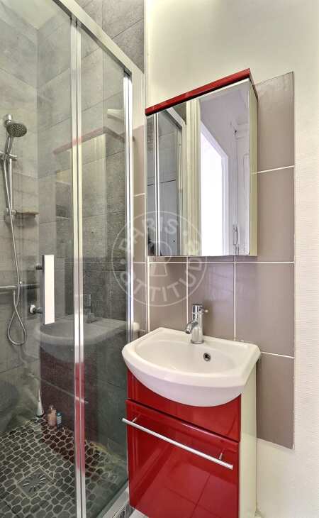 Casa de banho Apartamento mobilado - 29m²  - 1 quarto - Place Monge - Paris
