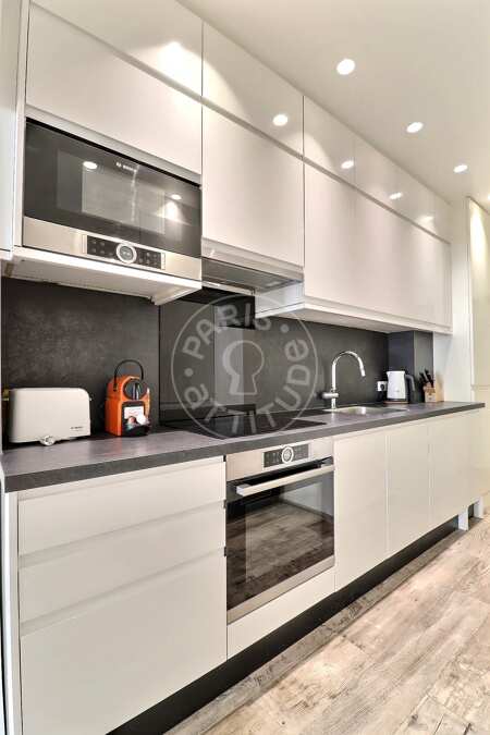 Kitchen Furnished apartment - 44m²  - 1 bedroom - Place des Vosges - Paris