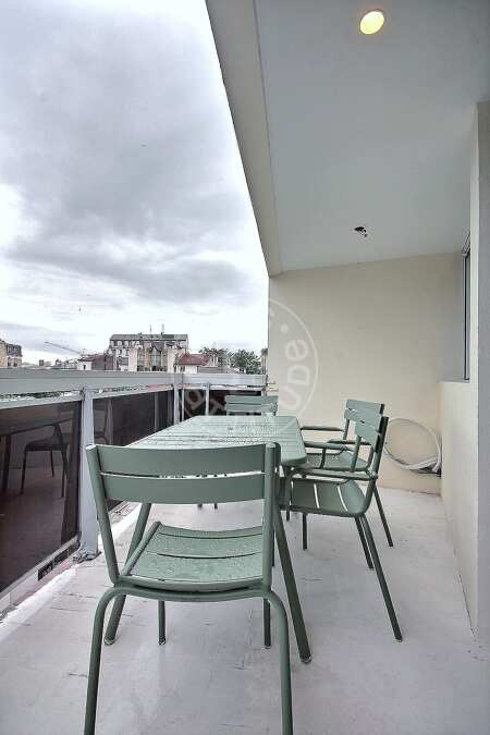 Balcon Studio alcove meublé - 31m²  - Tolbiac - Paris