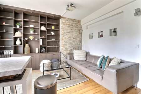 Sala Apartamento mobilado - 38m²  - 1 quarto - Batignolles - Paris