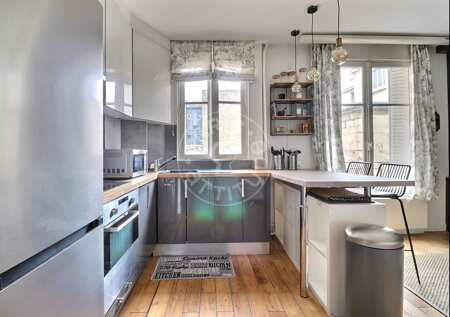 Cozinha Apartamento mobilado - 38m²  - 1 quarto - Batignolles - Paris