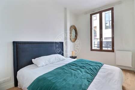Bedroom Furnished duplex - 80m²  - 2 bedrooms - Boulogne-Billancourt