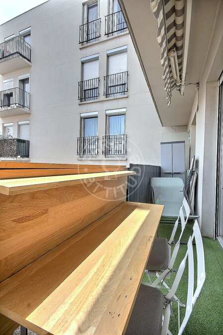 Balcon Appartement meublé - 55m²  - 1 chambre - Levallois-Perret