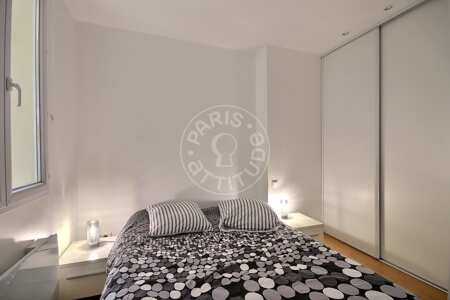 Chambre Appartement meublé - 34m²  - 1 chambre - Grands Boulevards / Bonne Nouvelle - Paris