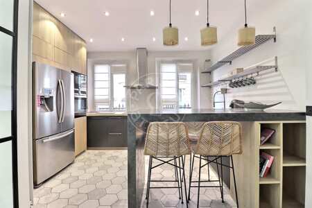 Cocina Dúplex amueblado - 90m²  - 2 dormitorios - Porte Dauphine - París