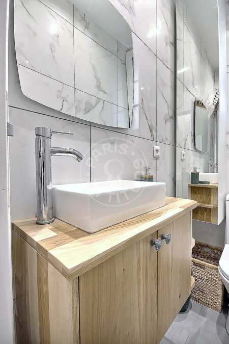 Casa de banho Quitinete mobilado - 25m²  - Jasmin / Mozart - Paris