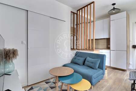 Wohnzimmer Möblierte wohnung - 27m²  - 1 Zimmer - Charonne - Paris