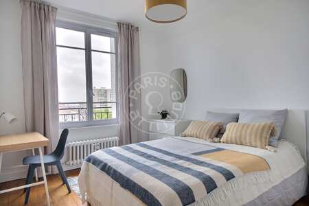 Chambre Appartement meublé - 42m²  - 1 chambre - Buttes-Chaumont - Paris