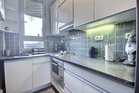 Küche Möblierte wohnung - 59m²  - 1 Zimmer - Ledru-Rollin - Paris