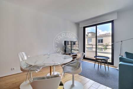 Salon Appartement meublé - 42m²  - 1 chambre - Levallois-Perret