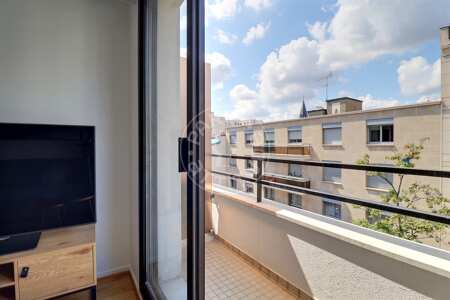 Balcon Appartement meublé - 42m²  - 1 chambre - Levallois-Perret