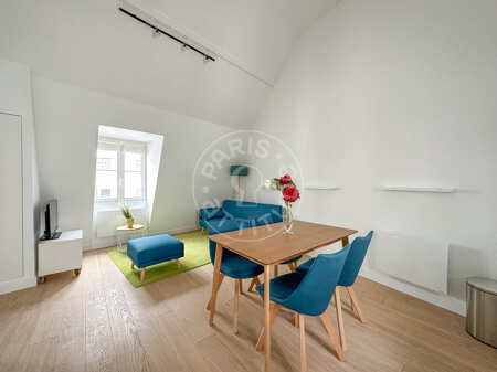 Salon Studio alcove meublé - 42m²  - Montorgueil - Paris