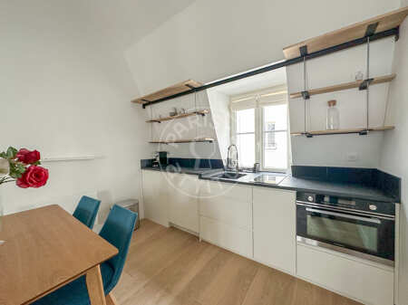 Cuisine Studio alcove meublé - 42m²  - Montorgueil - Paris
